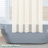 Furlinic Fabric Shower Curtain Liner Extra Width 108 Inch Ringless Waterproof Curtains for Bathroom Stall RV Hotel with Plastic Grommet Hooks and Weighted Hem,Beige,108x72 Inch