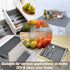 Bloss Shelf Liner, Non Adhesive Kitchen Cabinet Liners, Washable Refrigerator Liners with Waterproof Fridge Liner Drawer Mat for Cupboard, Pantry Shelves, Bathroom - Grey,12x177 Inch