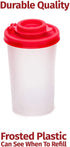 Salt and Pepper Shakers Moisture Proof Set of 2 Large Salt Shaker to go Camping Picnic Outdoors Kitchen Lunch Boxes Travel Spice Set Clear with Black Lids Plastic Airtight Spice Jar Dispenser