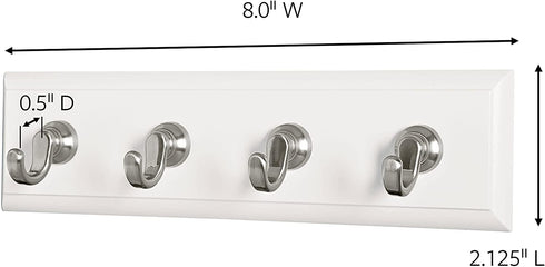 Command Key Rail, Quartz, 1-Rail, 6-Strips, Organize Damage-Free Small