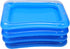 DOITOOL 4PCS Inflatable Serving Bar Salad Ice Tray Food Drink Containers, Small Inflatable Buffet Cooler for Party Picnic Camping (Blue)