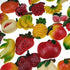 Miswee random 12Pcs creative 3D resin fruit vegetables fridge magnets funny cute decoration refrigerator magnet accessories office school whiteboard magnet (Random 12 style fruits)