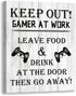 Kas Home Funny Novelty Canvas Wall Art,Gaming Stuff Prints Signs Framed Retro Artwork Decoration For Bedroom, Cool Boys Room Decor Decor