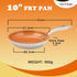 Frying Pan, NAVU Nonstick Egg Pans for Cooking, Non Stick Skillet Ceramic Coating Cookware, 10 Inch