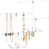 Okllen 2 Pack 2 Tier Acrylic Bracelet Holder, T-bar Clear Jewelry Display Stand, Necklace Storage Tower Jewelry Hanging Organizer for Bangle, Watch, Pendant, Headband Scrunchy, 9.5" W x 10" H