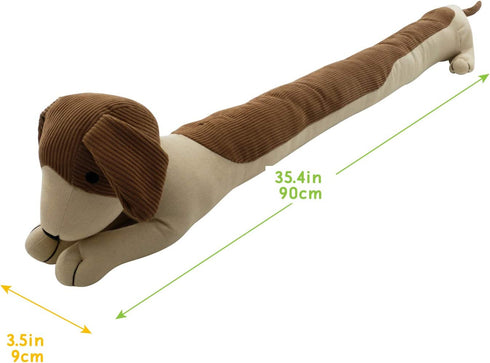 Fabric Under Door Draft Stopper Weather Stripping Sound Proof Bottom Seal Heavy Duty Reduce Noice Window Draft Stopper Decorative Cute Dog