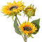 Htmeing Artificial Sunflowers Silk Flowers Fake Branches Decorative Plants Stems for Home Office Shop Decor (2pcs)