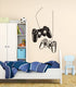 Wall Art Decal Joystick Gamer Video Controller Boy Room Gaming Room Decoration Wall Sticker Removable Kids Playroom Mural Y-209 (Black, 42x70cm)