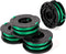 THTEN DF-080 String Trimmer Spools Compatible with Black Decker GH1100 GH1000 GH2000 Electric String Grass Trimmer Lawn Edger DF-080-BKP 30ft 0.080" Dual Auto-Feed Spool 4 Pack