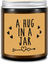 Sympathy Gift, Get Well Soon Gifts for Women - A Hug in a Jar Candles - Thinking of You Gifts for Her, Him, Friends, Mom, Mothers Day Gifts, Cheer Up, Divorce, Miss You, Condolence Gifts for Women