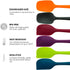 Ovente 6 Pieces Non-Stick Silicone Spatula Set with Heat Resistant & Stainless Steel Core, Dishwasher Safe Premium Utensil with Seamless Design Perfect for Baking Cooking & Mixing, Multi SP2006BBLGOPR