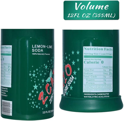 4 Pack Soda Can Cover Silicone Sleeve Hide A Soda Can Wraps Beverage, Suitable for All 12FL OZ 355ml
