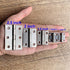 Adiyer 10pcs 304 Stainless Steel 1-inch Folding Butt Hinges Small Hinges Mini Door Hinges for Case Wooden Jewelry Box Lid Crafts (25mm x 24.5mm x 1mm)