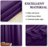 PONY DANCE Kitchen Blackout Curtains - Home Decoration Light Block Curtain Drapes Window Coverings Short Drapes with Rod Pocket for Bedroom, 42-inch by 45-inch, Royal Purple, 2 Panels