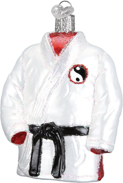 Old World Christmas Sports Collection Glass Blown Ornaments for Christmas Tree Martial Arts Robe