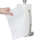 Easy Tear Paper Towel Holder Countertop, Stainless Steel Paper Towel Holder Standing, Weighted Paper Towel Holders Counter with an Adjustable Spring Arm Upright Vertical Paper Towels Organizer