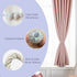 Bling Magnetic Curtain Tiebacks, Decorative Curtain Holdbacks, Crystal Tie Backs for Curtains, Curtain Holders for Window Draperies - 16 inch, Grace, Simplicity & Elegance (Silver, 4)