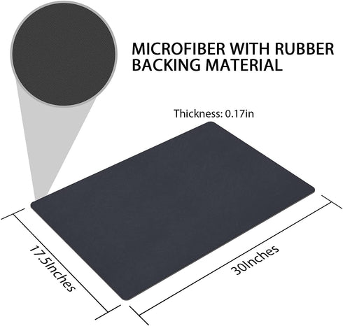 Super Absorbent Floor Mat, GOYLSER Thin Bathroom Rugs Home Floor Mats, Super Absorbent Bath Mat Quick Dry Bathroom Carpet Floor Doormat (Navy)
