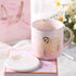 Boss Lady Pink Marble Ceramic Coffee Mug 11.5 Oz with Coasters Boss Lady Mug Birthday Gifts for Women Mom and Girl Female Entrepreneur Business Owner Coffee Mug for Women