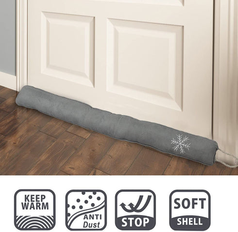 Simply Genius Door Draft Stopper 36: Draft Guard, Draft Blocker for Interior, Bottom of Doors, Under Window, Garage, Fireplace, Energy Saver, Soundproof Room Bottom Door Seal