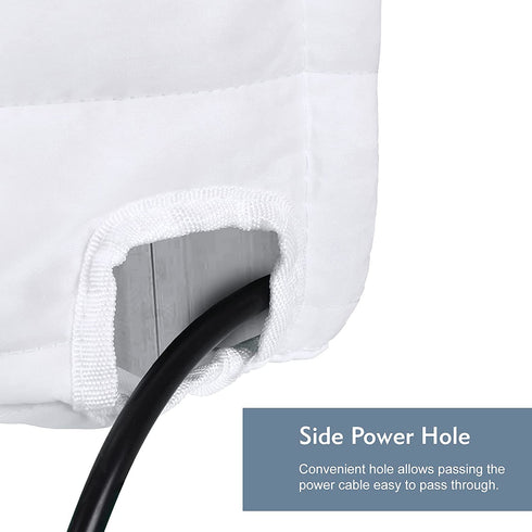 FILORA Indoor Air Conditioner Cover Window AC Units Covers for Inside 17 x 13 x 3 inches(L x H x D) White