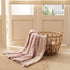 Simple&Opulence Plush Fluffy Throw Blanket Tridimensional Rose Pattern Soft Warm Microfiber Cozy Chic Shaggy Reversible Coverlet for Girls Home Décor Couch, 50"x 60", Pink