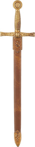 Denix Gold Trim Excalibur Letter Opener with Scabbard