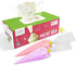 Icing Piping Bag 14 Inch Pastry Bags Disposable 160 large pipping bag + 2 Ties Bakers Choice Microwaveable piping bags Set in Washable Holder Cake Decorating Baking Supplies by Craftit Edibles