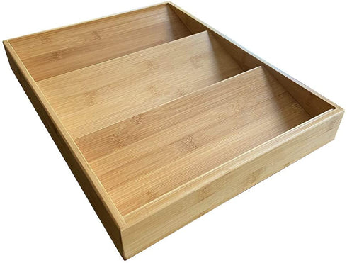 Simhoo Bamboo Spice rack In-Drawer Kitchen Cabinet Spice 18 Bottle Holder Tray for Storage/Organizer 3-Tier Insert