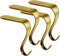 Party Decor&crafts Bronze Christmas Stocking Hangers for Mantle Set of 4 Anti-Slip Stocking Hooks for Fireplace- Stocking Holders for Fireplace New Year Christmas Party Decor (S-Bronze, 4)
