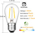Meconard Shatterproof LED S14 Replacement Light Bulbs, E26 Medium Screw Base Vintage Edison Bulbs Equivalent to 11-25 Watt, Fits for Commercial Outdoor Patio String Lights, 2700K Warm White, 15 Pack