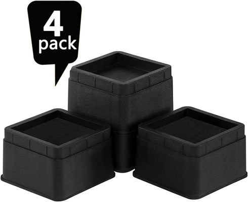 Joyclub Bed Risers 2 inch Heavy Duty Furniture Risers for Sofas Table Couch Lift Height of 2 or 4 Inches (4 Pack)