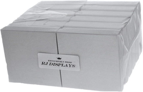 RJ Displays-20 Pack Cotton Filled Swirl White Color Jewelry Gift and Retail Boxes 3 X 3 X 1 Inch Size