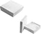 RJ Displays-20 Pack Cotton Filled Swirl White Color Jewelry Gift and Retail Boxes 3 X 3 X 1 Inch Size