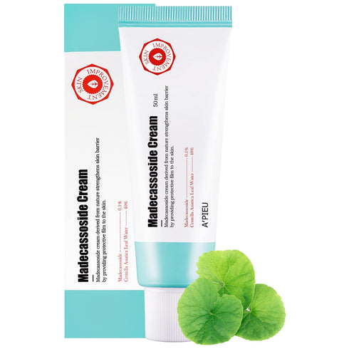A'PIEU Madecassoside Skin-Repairing Cream 1.69 fl oz (50ml) with Centella Asiatica and Niacinamide | Natural Madeca Cream for Intense Hydration and Soothing