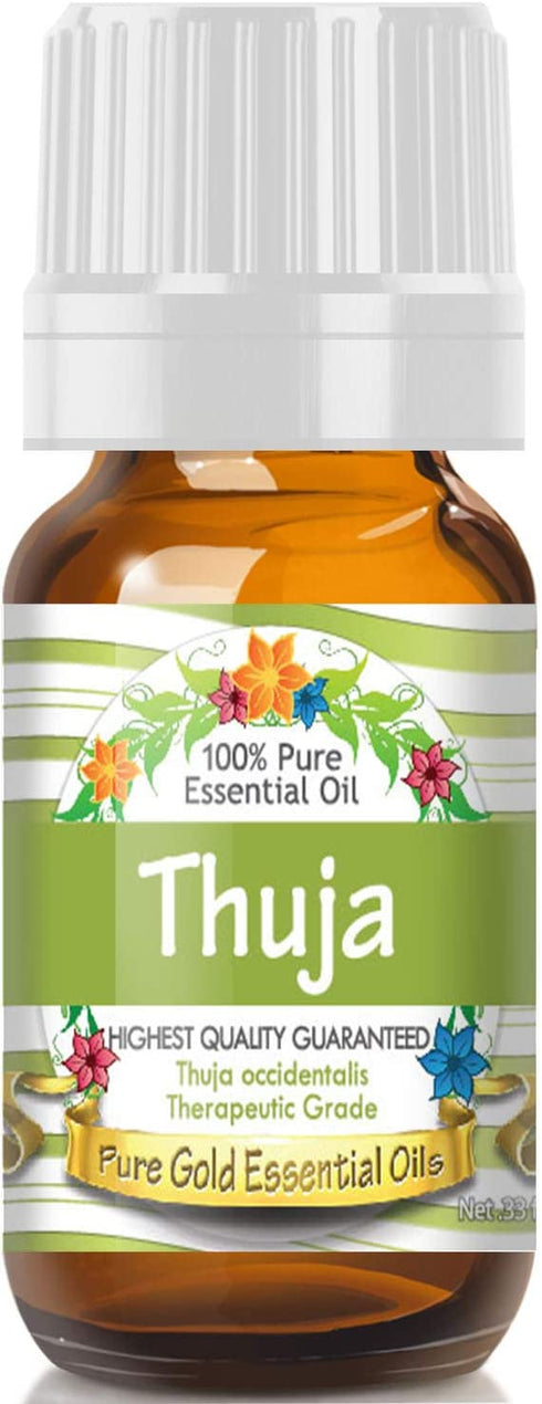 Pure Gold Essential Oils - Thuja Essential Oil - 0.33 Fluid Ounces