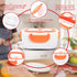 Heating Lunch Box, Electric Heating Lunch Box Portable Food Container Home Office US Plug 110V Orange
