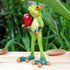 Dorlotou Frog Figurines Statue Cute Funny Frog Sculpture Love Gifts for Home Desk Decoration 6061