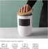 DOWAN Coffee Canister for Ground Coffee, 60 OZ (1800 ML) Kitchen Canisters with Airtight Lid & Chalkboard, Farmhouse White Ceramic Canisters, Food Storage Containers for Coffee, Sugar, Tea, Salt