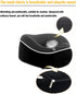 ZIUQAB Travel Pillow, Memory Foam Travel Neck Pillow with Velcro, 360-Degree Head Support with Storage Bag for Airplane, Car, Travel, Camping, Bus, Train