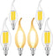 BRIMAX 6-Watt (60-Watt Equivalent), Clear, 600-Lumen, 80+ CRI, 2700K Warm White, Dimmable, B11 (E12 Candelabra Base) LED Candle Light Bulb, 6-Pack