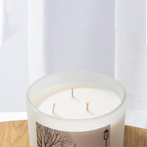 Large Jar Candles for Home, 3 Wicks Strong Coffee Milk Scented Candles Stress Relief, 14.6 Oz Aromatherapy Candle Gift for Women, 75 Hours Burning Time