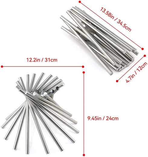 Modern Stainless Steel Rotation Fruit Bowl for Kitchen Countertop,Silver Fruit Basket Stand Fruit Holder Home Decor Bread Vegetable Storage