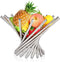 Modern Stainless Steel Rotation Fruit Bowl for Kitchen Countertop,Silver Fruit Basket Stand Fruit Holder Home Decor Bread Vegetable Storage