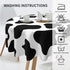 Cow Print Tablecloth Round Washable Table Cover for Kitchen Dining Picnic Party Table Mats 60 Inch