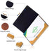 NDYDGUN Business Card Case Wood Business Card Holders, Pocket Business Card Case Walnut & Stainless Steel For Men &Women