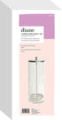 Diane Glass Sterilizing Jar Disinfectant Container for Salon, Barber Shop Large - 10 Tall x 3.4 Wide 33 Fl Oz Capacity Clear D6063