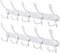 WHITGO Wall Mounted Coat Rack, 2 Packs 15 Hooks Stainless Steel Coat Hook Rail for Coat Hat Towel Purse Robes Entryway Bathroom Closet Room
