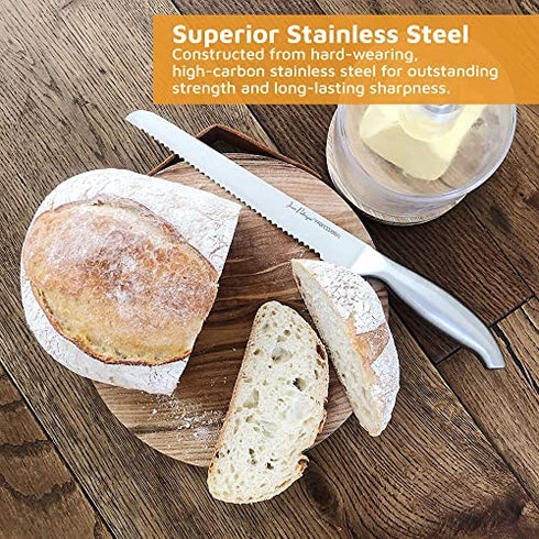 Bread Knife for Homemade Bread | Serrated Bread Knife | 9 Inch Bread Slicer Knife | Chopaholic by Jean Patrique