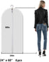 Allhom garment bags for dresses - set of 4 pcs 60 inch hanging clothing storage bags and cedar balls, for long dress, long gowns, and dance costumes